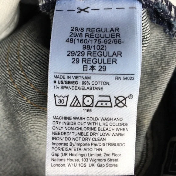 GAP mom jean high rise jeans size 29 dark wash - Picture 14 of 16